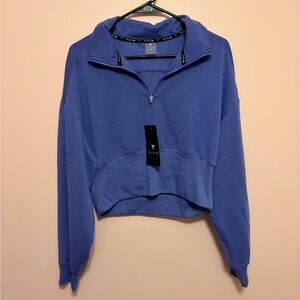NWT Titan Women's Blue/Purple Cropped Half-Zip